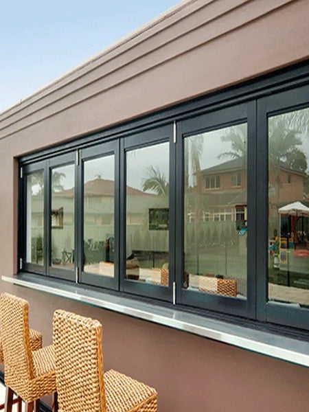 Awning strut windows